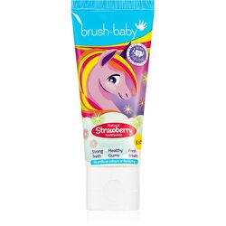 Brush Baby Natural Strawberry zobna pasta za otroke z jagodnim okusom od 3 let 50 ml Cene