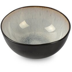 Salt&Pepper Črna/bež skledica iz kamenine 390 ml Lunar – Cene