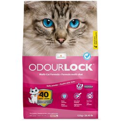 OdourLock pijesak za mačke Baby puder - 2 x 12 kg Cene