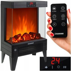 2000W dekorativni električni ventilatorski grelni kamin LCD + daljinec Cene