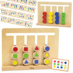 Viga je zagonetka s Montessori bojama i figurama Cijene