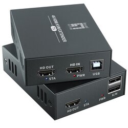 Level One HDMI over Cat.5/6 Extender kit 4K. 100m black Cene