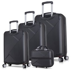 Zoozie Bags set kofera 1369, 4 dijela, crni Cene
