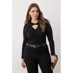Trendyol Ženski bodi Tbbaw26Cs00004, Crni Cene