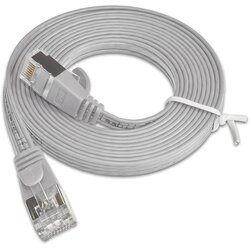 Slim Wirewin PKW-STP-SLIM-KAT6 1.0 RJ45 omrežni kabel\, Patch kabel cat 6 U/FTP 1.00 m siva ploščati 1 kos, (20418217) Cene