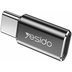 Yesido OTG adapter (GS22) Type-C v Lightning, aluminijeva zlitina 480 Mbps - siv Cene