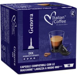 Italian Coffee Genova Decaffeinato Cene
