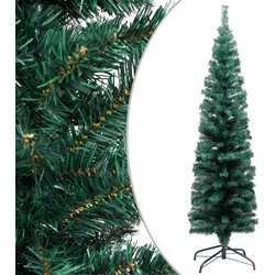 vidaXL Usko umjetno božićno drvce sa stalkom zeleno 150 cm PVC Cijene