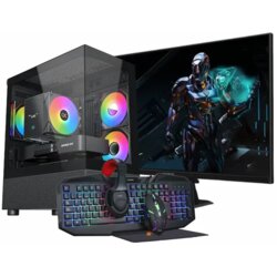 GOSU PC Gaming računalniški komplet SAMURAI A58X RX96XT, Ryzen 7 5800X, RX 9060XT, 32GB RAM, 1TB SSD, 27" FHD + Oprema, W11P, (5000219622) Cene