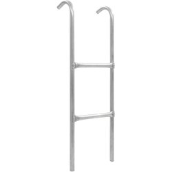 vidaXL Lestev za trampolin z 2 stopnicama jeklo srebrna 102,6 cm Cene
