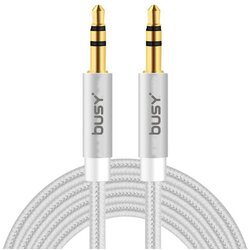 Busy 3.5 mm audio kabl silver 1m Cene