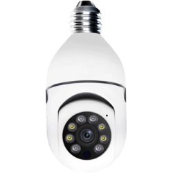 Escam Kamera za video nadzor, detektor pokreta, 4Mpixel, E27, WiFi - PR001, Bijela Cene