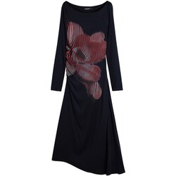Desigual Haljina jarko crvena / crna / svijetla bež Cijene