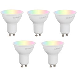 LUUMR Komplet 5 Pametne zatemljive LED žarnice GU10 50 mm Opal 4,7 W 400 lm 2700-6500 K Cene