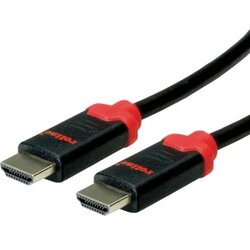 Roline HDMI priključni kabel 2.00 m 11.04.5942 dvostruko zaštićen crna [1x muški konektor HDMI - 1x muški konektor HDMI] Cene