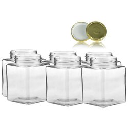 Vetro staklenka quadra 500 ml + poklopac 6/1 Cene