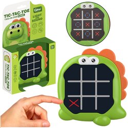 Electronic Game 3in1 Tic Tac Toe Memory Green Dinosaur Cene
