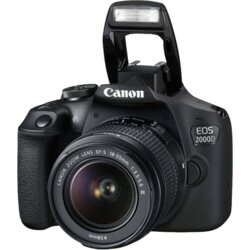 Canon digitalni fotoaparat EOS 2000D + objektiv EFS18-55 DC III Cijene