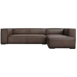 Windsor & Co Sofas Smeđa kožna kutna garnitura (desni kut) Madame - Cene