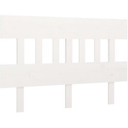 Maison Chic posteljno vzglavje - vzglavna omarica - nočna omarica belo 163,5x3x81 cm trdna borovina, (21706190) Cene