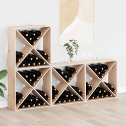  Stojalo za vino 4 pcs Naravna 62 x 25 x 62 cm, (5000108316) Cene