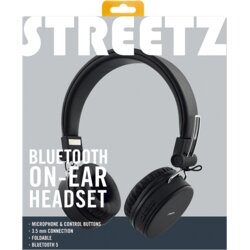Streetz Slušalice HL-BT400, naglavne, s mikrofonom, preklopive, Blutooth, crne Cene