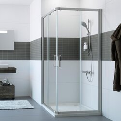 Huppe classics 2 tuš kabina 90x90 četvrtasta prozirno antiplak staklo silver profil H=2000 Cene