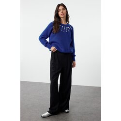 Trendyol Saks Soft Textured Stone Detailed Knitwear Sweater Cijene