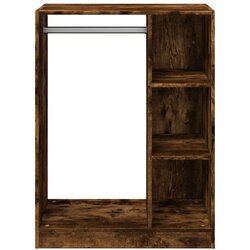 vidaXL Garderobna omara dimljeni hrast 77x48x102 cm inženirski les Cene