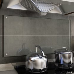 vidaXL kuhinjska zaštita od prskanja prozirna 100x50 cm kaljeno staklo Cijene
