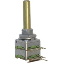 Potentiometer Service 63256-02600-4169/B250K Vrtljivi potenciometar 1-stupanjski Stereo 0.2 W 250 kOhm 1 ST Cene