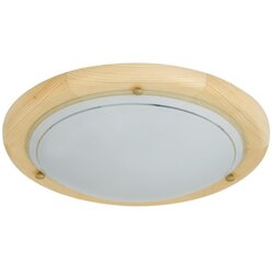 Ufo plafonjera d30 E27 60W drvo/staklo Cene