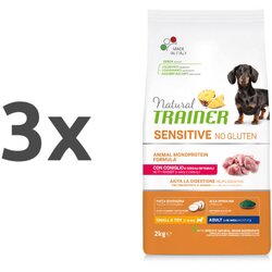 Natural Trainer Sensitive No Gluten Adult Mini - kunec 3 x 2 kg Cene