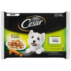 Cesar Multipack meso i povrće u želeu vrećice 4x100g Cene