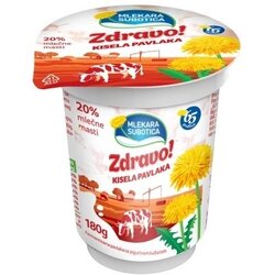 Zdravo kisela pavlaka 20%mm 180g Cene