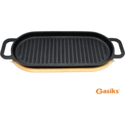 Grill ploča sa ručicama i podmetačem Cene