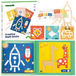 Tooky Toy Tooky igračka puzzle logička igra puzzles magnetske kocke za djecu 49 kom. Cene