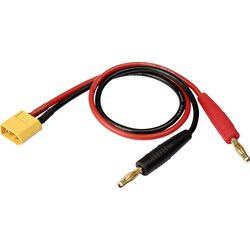 Reely polnilni kabel [1x banana moški konektor 4 mm - 1x moški konektor XT60] 30.00 cm RE-6799038, (20638380) Cene
