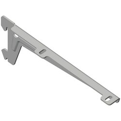 ELEMENT SYSTEM Kotni nosilec za polico (Dolžina: 18 cm, Bele barve/aluminij, Nosilnost: 55 kg, 1 kos) Cene