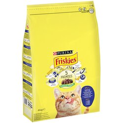 Friskies PURINA Adult Katze s trsko in zelenjavo - Varčno pakiranje: 2 x 4 kg Cene