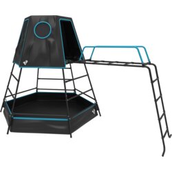 TP Toys - Crni dječji toranj za igru Play Tower Explorer vrhunski dječji zabavni centar | BRANDED IN GREAT BRITAIN Cene