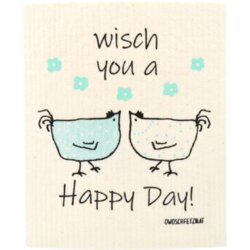 OWOSCHFETZN Gobasta krpa "Kokoš Berta - Happy Day" - Roza Cene