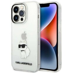 Karl Lagerfeld Originalen ovitek KLHCP14XHNCHTCT za iPhone 14 Pro Max prozorna silikonska zaščita - IML NFT Choupette Cene