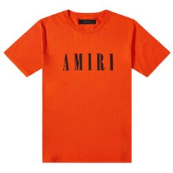 Amiri Majice s kratkimi rokavi CORE LOGO TEE ORANGE Oranžna Cene