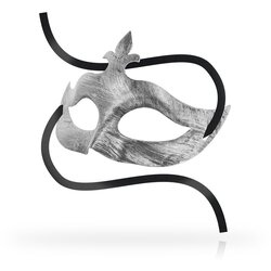 Ohmama Masks Fleur De Lis Eyemask Silver Cene