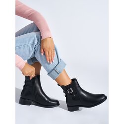 Shelvt Black women's ankle boots Cene