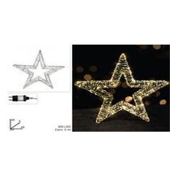 Dueesse Novogodišnja svetleća zvezda/ 800 LED/ toplo bela/ 50 cm Cene