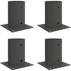 vidaXL Okrogla podlaga 4 pcs Antracit 15 x 15 x 15 cm Kovina, (5000249112) Cene