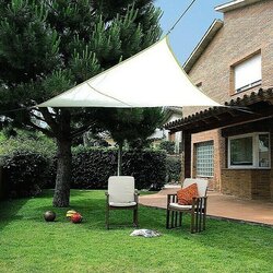 Nortene Zaštita od sunca, jedro SUN-NET KIT POLIESTER (3,6 x 3,6 m, Bež boje, Trokutno) Cene