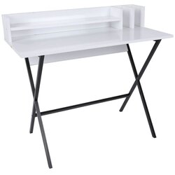 Woody Fashion Steyr radni sto, 100x50x89 cm, crno-bijela Cijene
